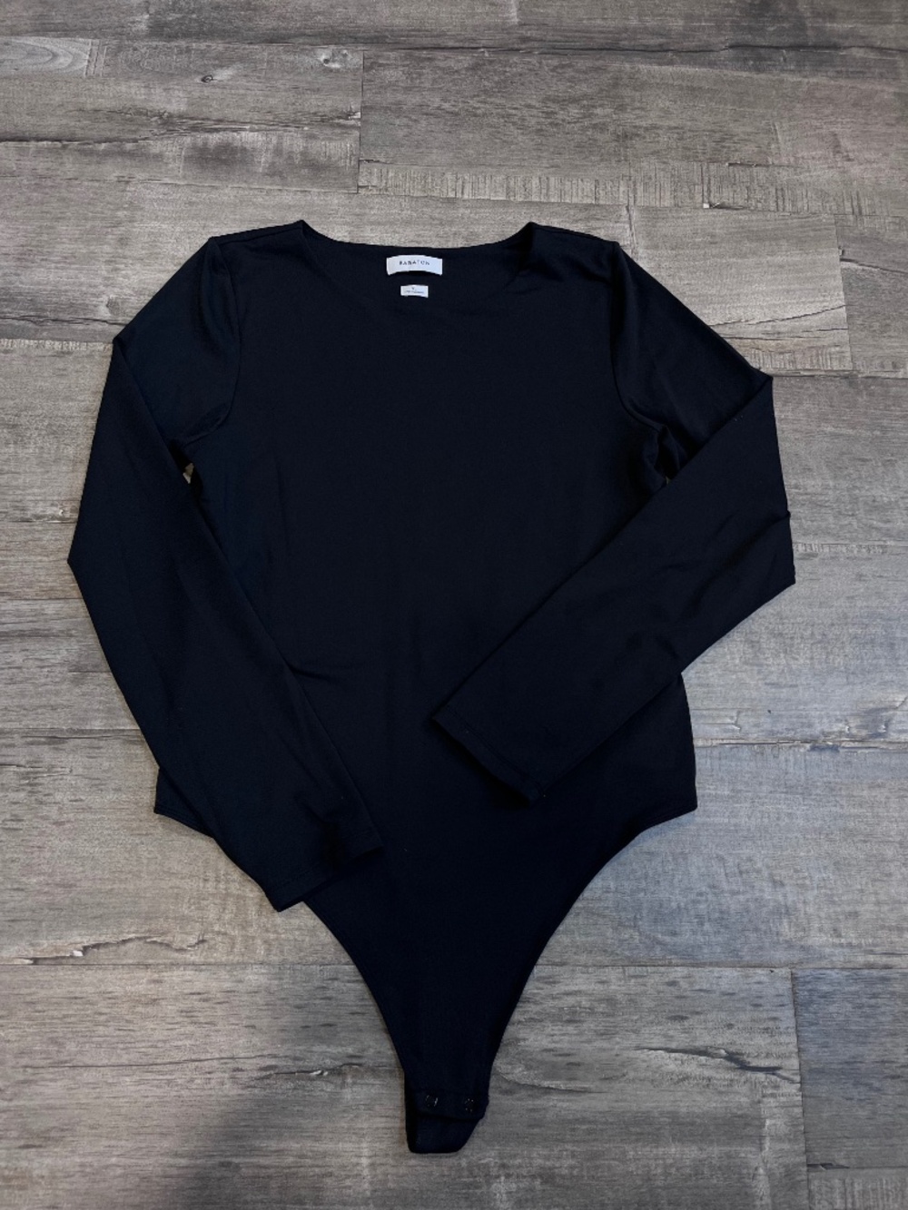 aritzia babaton contour long sleeve bodysuit black xl